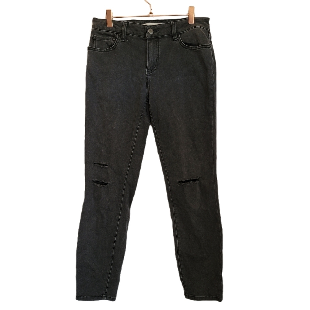 Vans Jeans Size 7/28 Black Skinny Fit Distressed